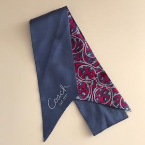 Coach ponytail silk scarf